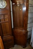 REPRODUCTION FULL HEIGHT GLAZED TOP CORNER CABINET, 183CM HIGH