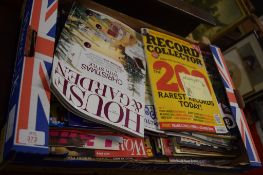 BOX OF VARIOUS GARDENING, RECORD COLLECTOR AND OTHER MAGAZINES