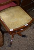 REPRODUCTION SMALL PEDESTAL DROP LEAF TABLE WITH INSETS