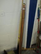 SELECTION OF VARIOUS POOL CUES AND IMPLEMENTS