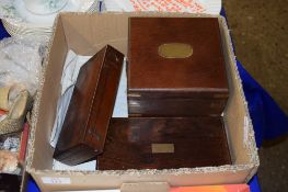 BOX CONTAINING VARIOUS WOODEN BOXES