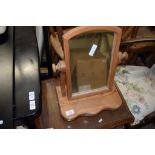 MODERN PINE SWING MIRROR, 32CM WIDE