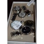 BOX CONTAINING MIXED WRIST WATCHES