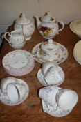 GROUP OF TEA WARES, SUMMER CHINTZ BY JOHNSON BROS