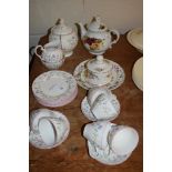 GROUP OF TEA WARES, SUMMER CHINTZ BY JOHNSON BROS