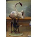 PORCELAIN MODEL OF TWO HERONS