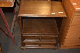 SMALL MODERN HI-FI UNIT OR BEDSIDE TABLE, APPROX WIDTH 51CM