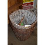 TWO LOG BASKETS