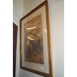 FRAMED PRINT, WIDTH APPROX 69CM