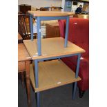 THREE ASSORTED OFFICE TYPE OCCASIONAL TABLES
