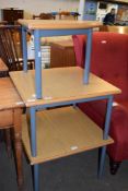 THREE ASSORTED OFFICE TYPE OCCASIONAL TABLES