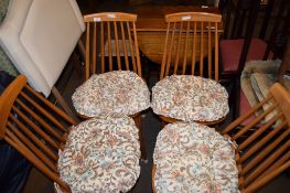 SET OF FOUR 1960S STICK BACK CHAIRS