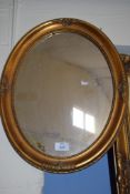 OVAL GILT MIRROR