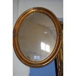 OVAL GILT MIRROR