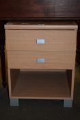 MODERN BEDSIDE UNIT, WIDTH APPROX 43CM