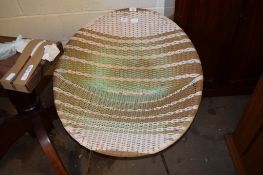 1960S WOVEN EASY CHAIR, WIDTH APPROX 78CM