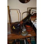 OLD SHIP’S BELL HMS ARLINGHAM 1953 AND OTHER ITEMS OF METAL WARES