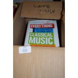 BOX OF BOOKS, SOME MUSIC TITLES