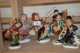 GROUP OF FOUR HUMMEL TYPE FIGURES