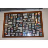 FRAMED GB STAMP COLLECTION CONTAINING ASSORTMENT OF VARIOUS ORDINARY AND SPECIAL ISSUES, ALL QEII