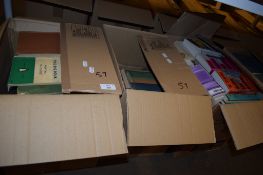 THREE BOXES OF BOOKS, MAINLY PAPERBACKS, VARIOUS TITLES