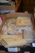 BOX CONTAINING MAINLY CIGARETTE CARDS AND COLLECTORS BOOKS