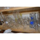 GROUP OF DRINKING GLASSES