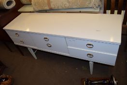 WHITE PAINTED EFFECT DRESSING TABLE, WIDTH APPROX 152CM