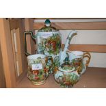 COFFEE SET COMPRISING COFFEE POT, MILK JUG, SUGAR BOWL AND COFFEE MUG