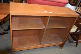 SMALL GLASS FRONTED WALL DISPLAY UNIT, WIDTH APPROX 112CM
