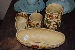 GROUP OF INDIAN TREE WARES BY WOOD & SONS