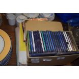 BOX CONTAINING VARIOUS CDS AND LPS