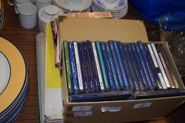 BOX CONTAINING VARIOUS CDS AND LPS