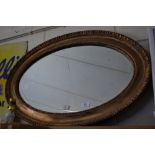 GILT OVAL MIRROR