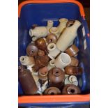 GROUP OF SMALL MAINLY 19TH CENTURY CERAMIC BOTTLES AND JARS