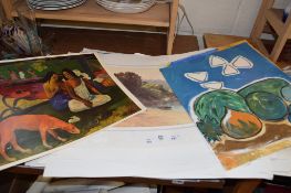 GROUP OF PAINTINGS, PRINTS, UNFRAMED