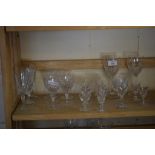 GROUP OF DRINKING GLASSES