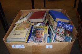 BOX OF BOOKS AND MAGAZINES