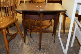 SMALL FOLDING OCCASIONAL TABLE, APPROX 57CM