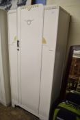 PAINTED UTILITY WARDROBE, WIDTH APPROX 85CM