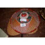 STRAW HAT AND FAN
