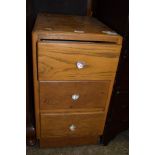 SMALL MID-20TH CENTURY BEDSIDE TABLE OR CABINET, WIDTH APPROX 35CM