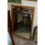 MODERN GILT FRAMED MIRROR, APPROX 68CM WIDE