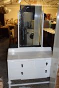 WHITE PAINTED DRESSING TABLE, WIDTH APPROX 107CM