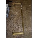 BRASS FIRE RAIL, LENGTH APPROX 135CM