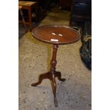 REPRODUCTION MAHOGANY WINE TABLE, DIAM APPROX 30CM