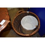 LOG BASKET TOGETHER WITH A WASTE PAPER BIN