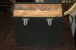 CASE CONTAINING A SMALL QUANTITY OF 78RPM RECORDS