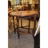 OVAL GATE LEG TABLE, LENGTH APPROX 104CM