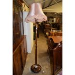 MAHOGANY LAMP STANDARD